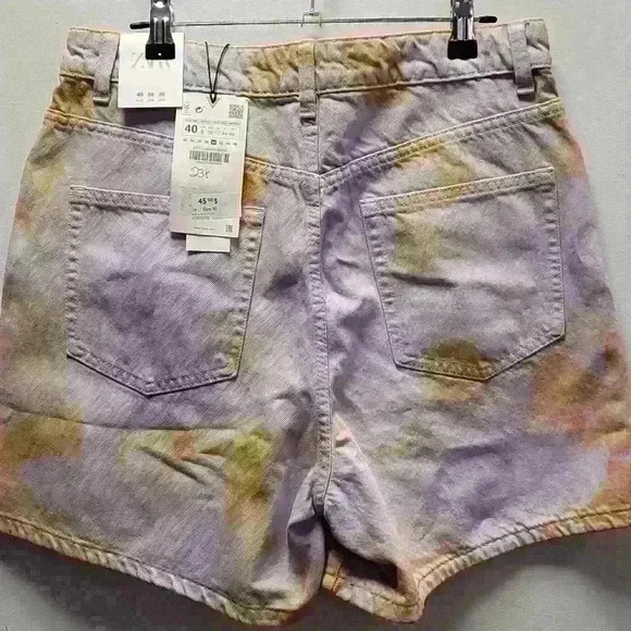 Zara tye dyed jean short - Picture 2 of 4